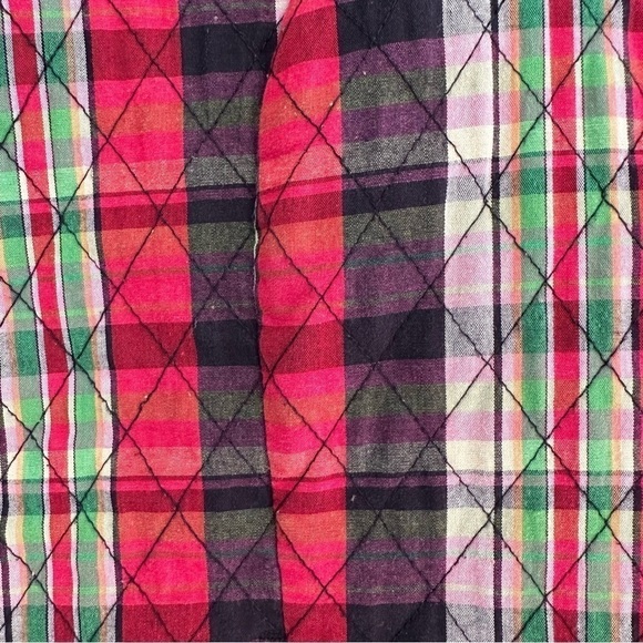 Christopher & Banks Vintage Red Plaid Quilted Vest Waistcoat, Large - Picture 5 of 7